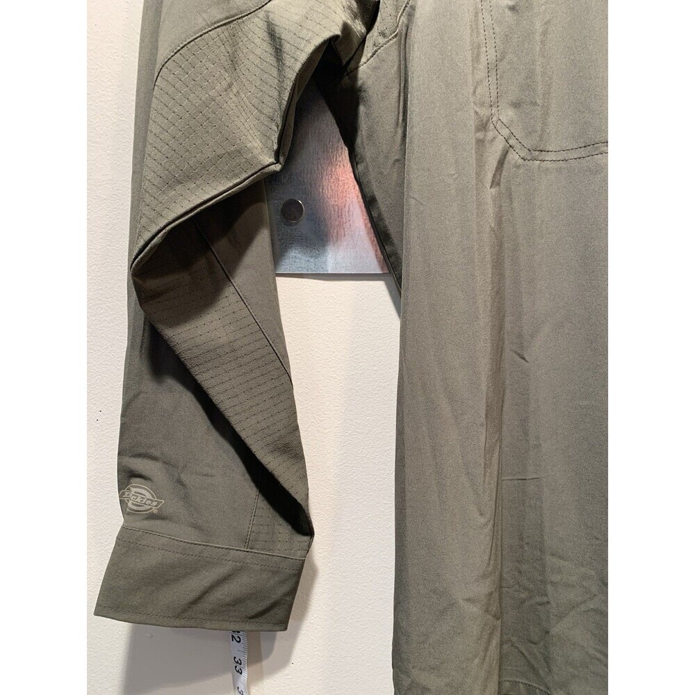 Dickies Vented Gray Long Sleeve Be Cool Performance Button Up Work Shirt 2XL - Picture 14 of 16